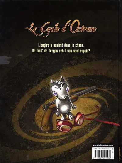 Verso de l'album Le Cycle d'Ostruce Tome 1 L'héritier du dragon