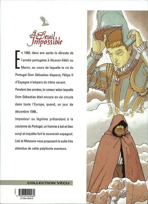 Verso de l'album Le Deuil impossible Tome 2 Le démon de l'escurial