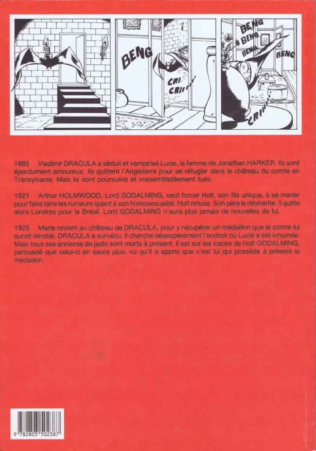 Verso de l'album Dracula