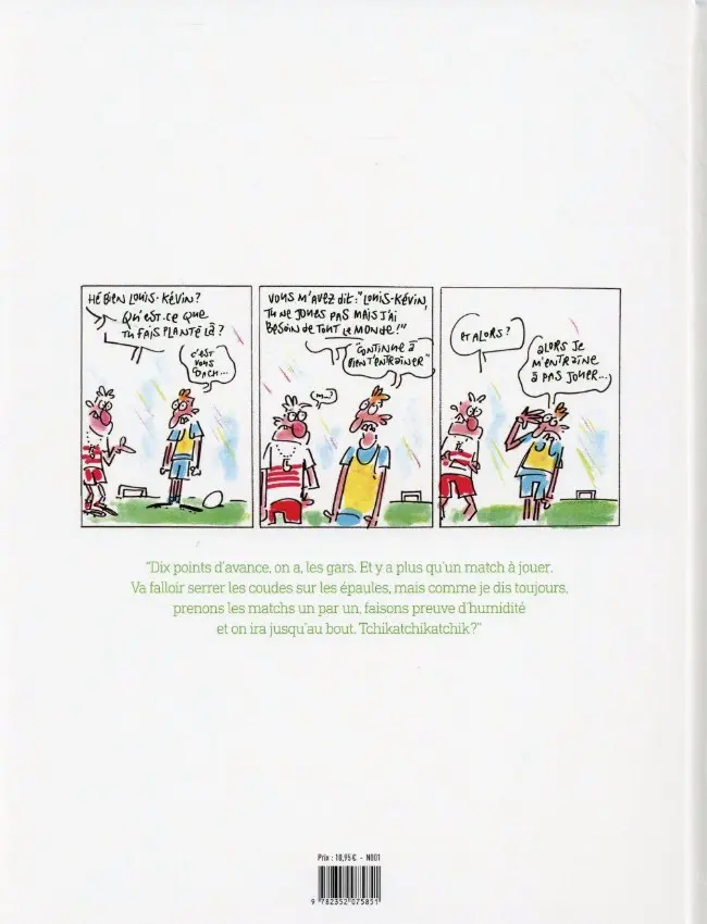 Verso de l'album Le Football n'est plus ce qu'il est...