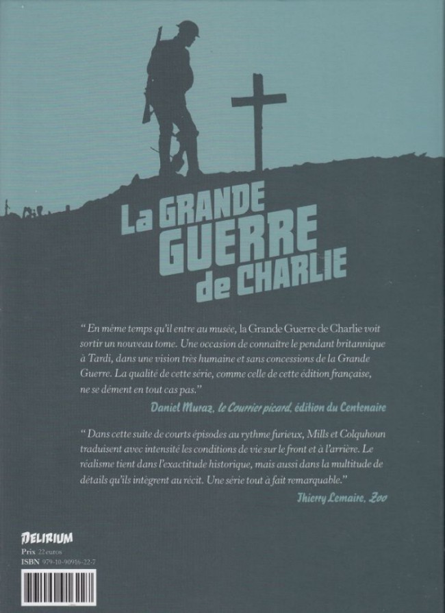 Verso de l'album La Grande Guerre de Charlie Volume 9 La Mort venue du Ciel