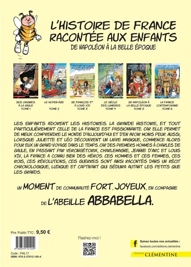 Verso de l'album L'Histoire de France racontée aux enfants Tome 5 De Napoléon à la Belle époque
