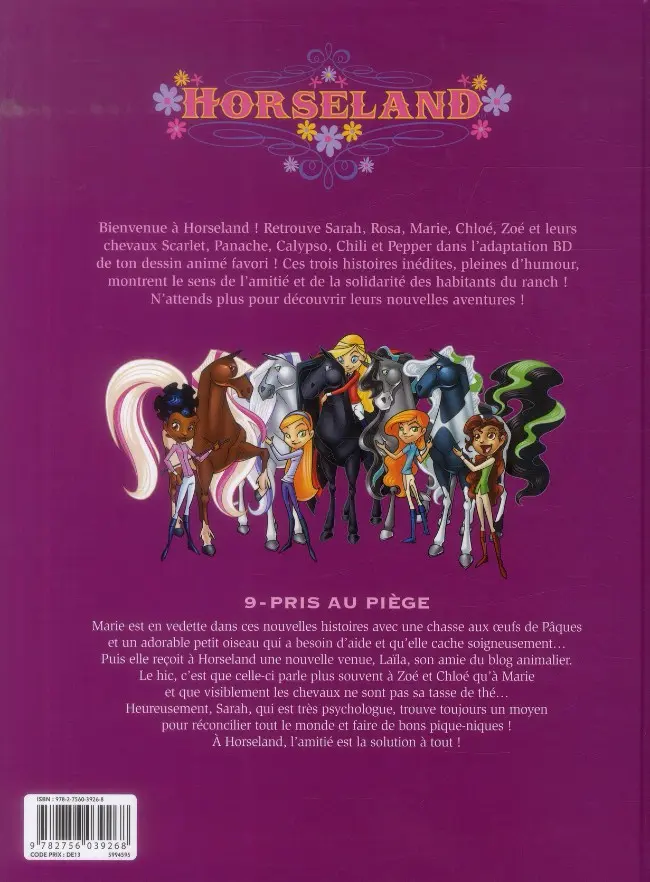 Verso de l'album Horseland Tome 9 Pris au piège