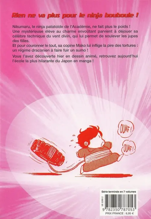 Verso de l'album L'Académie des Ninjas Tome 4