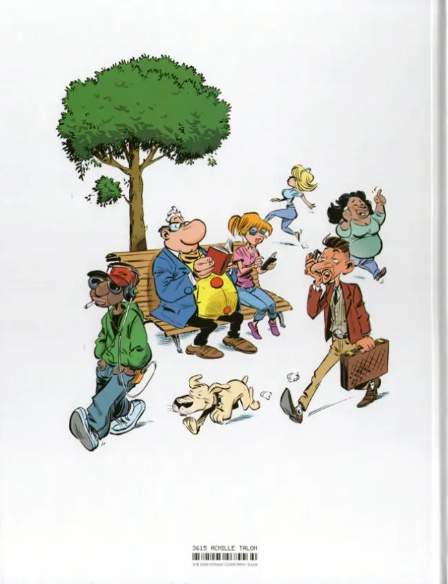 Verso de l'album Les impétueuses tribulations d'Achille Talon Tome 3 Achille Talon est proche du peuple