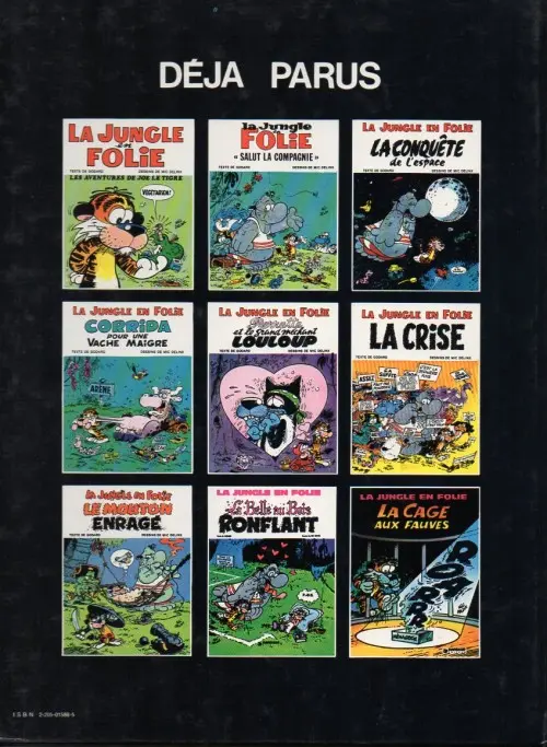 Verso de l'album La Jungle en folie Tome 9 La cage aux fauves