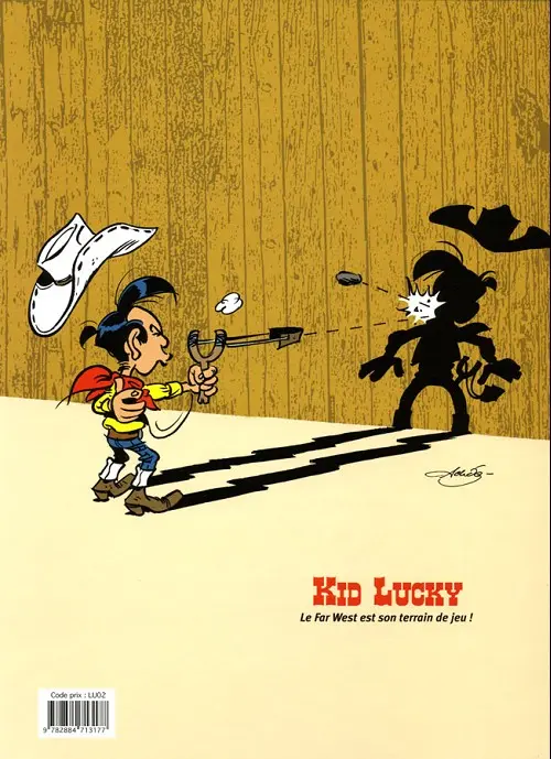 Verso de l'album Kid Lucky Tome 1 L'apprenti cow-boy