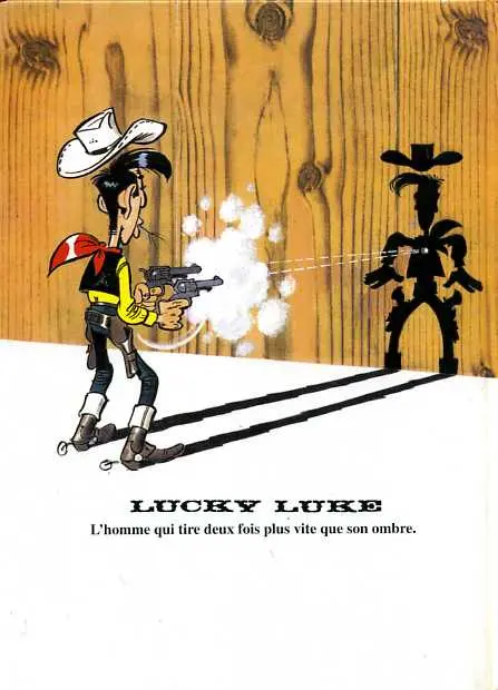 Verso de l'album Lucky Luke Tome 8 Phil Defer