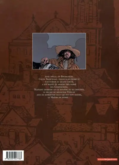 Verso de l'album Le Maître de pierre Tome 1 Colin Tranchant
