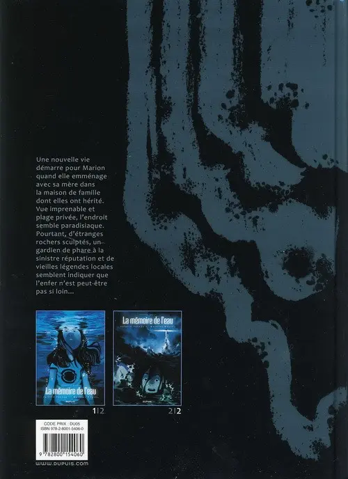 Verso de l'album La Mémoire de l'eau Première partie