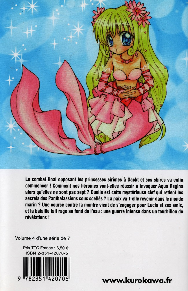 Verso de l'album Mermaid Melody - Pichi Pichi Pitch Tome 4