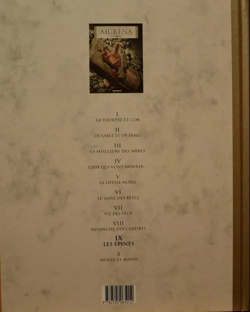 Verso de l'album Murena Le Soir Tome 9 Les épines