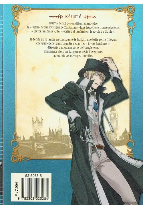 Verso de l'album The Mystic archives of Dantalian 1