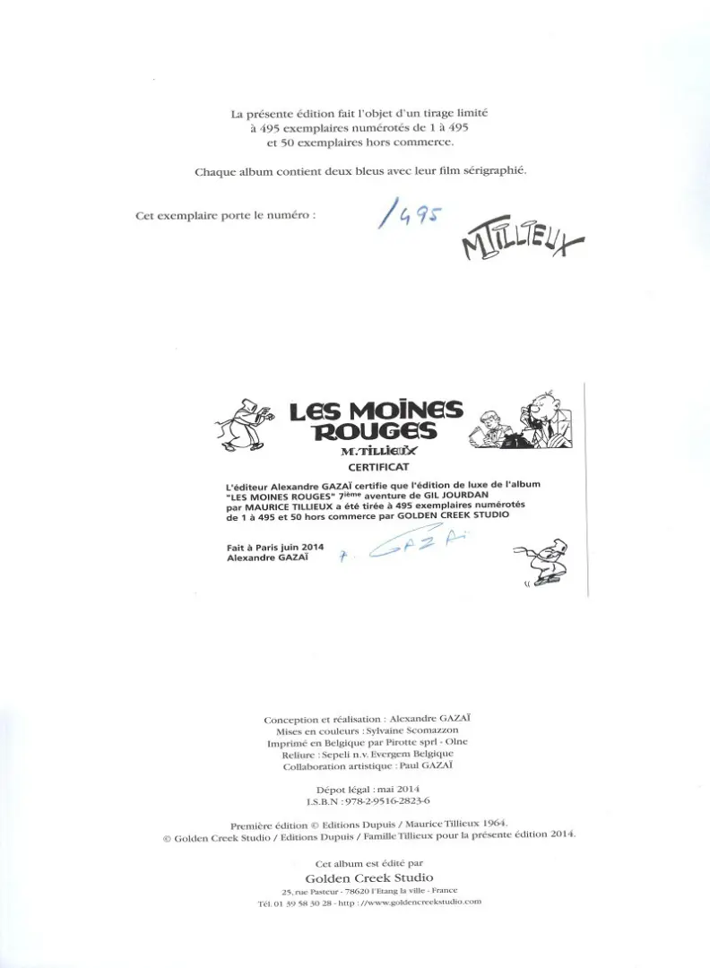 Autre de l'album Gil Jourdan Tome 7 Les moines rouges