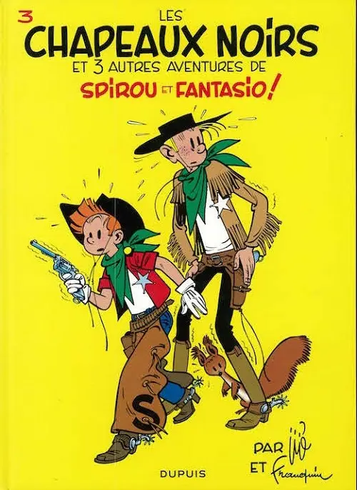 Couverture de l'album Spirou et Fantasio Tome 3 Les chapeaux noirs