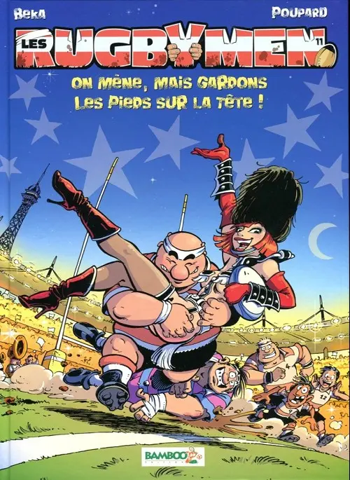 Couverture de l'album Les Rugbymen Tome 11 On mène, mais gardons les pieds sur la tête !