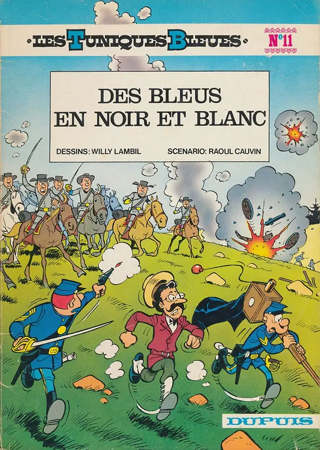 Couverture de l'album Les Tuniques Bleues Tome 11 Des bleus en noir et blanc