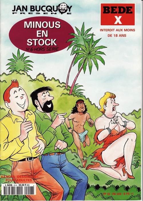 Couverture de l'album Tintin - Pastiches pour Adultes Minous en stock