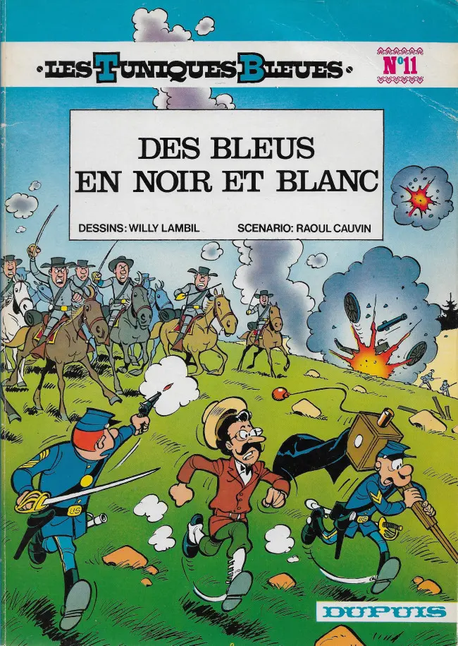 Couverture de l'album Les Tuniques Bleues Tome 11 Des bleus en noir et blanc