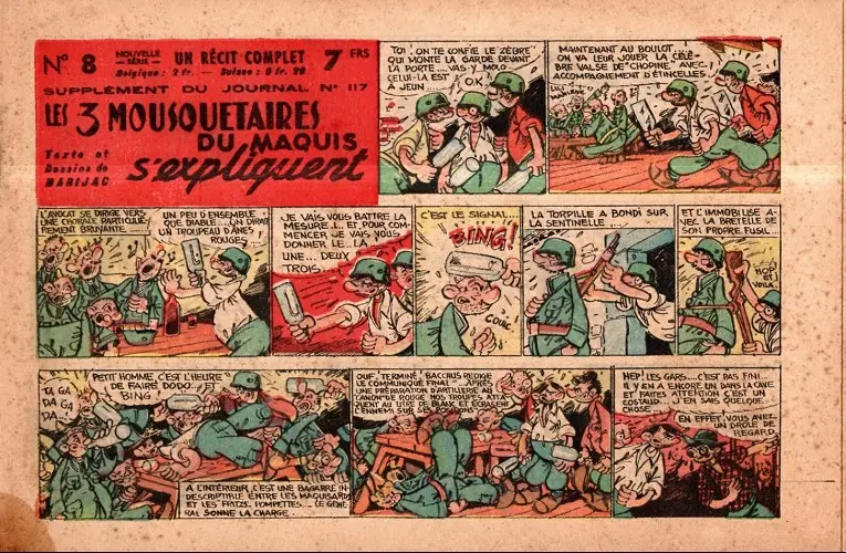 Couverture de l'album Les 3 Mousquetaires du Maquis Tome 8 Les 3 mousquetaires du maquis s'expliquent