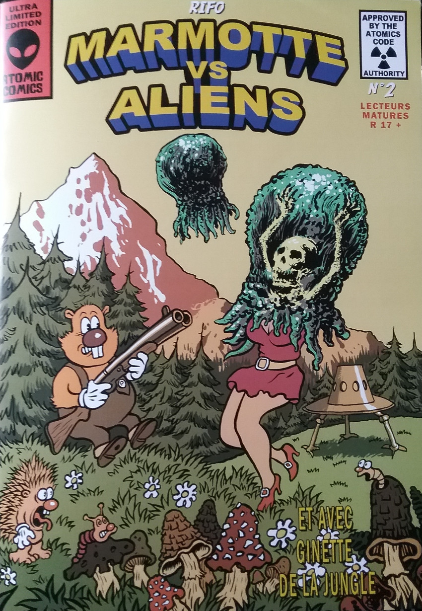 Couverture de l'album Atomic Comics 2 Marmotte VS Aliens