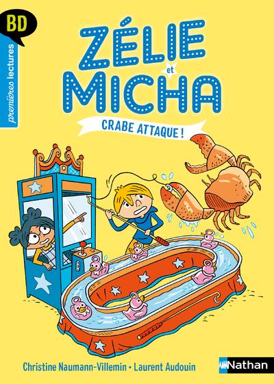 Couverture de l'album Zélie et Micha Tome 3 Crabe attaque !