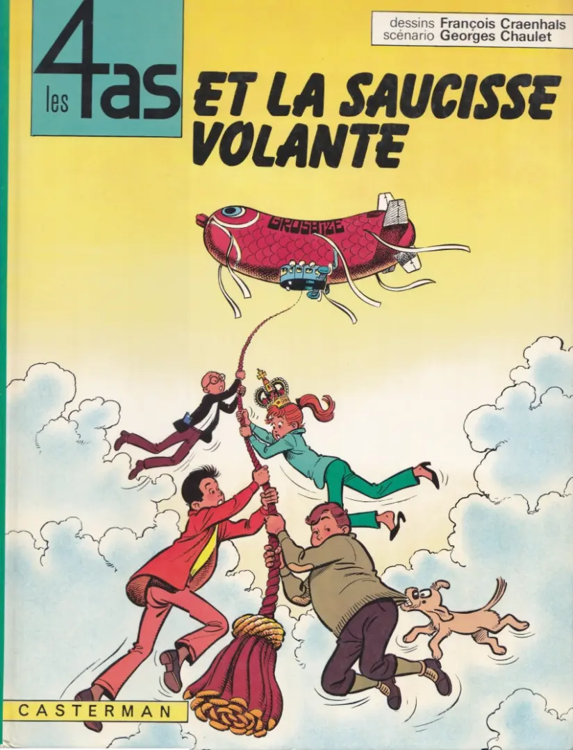 Couverture de l'album Les 4 as Tome 14 Les 4 as et la saucisse volante