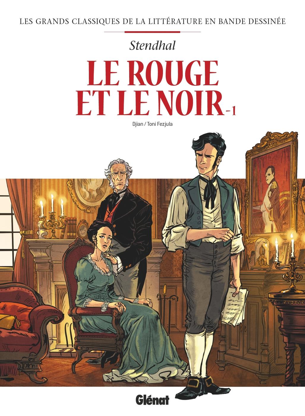 Couverture de l'album Les Grands Classiques de la littérature en bande dessinée Tome 25 Le rouge et le noir - 1