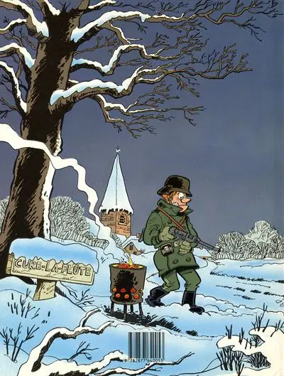 Verso de l'album L'An 40 Tome 2 Marché noir et bottes à clous (Curé-la-Flûte)