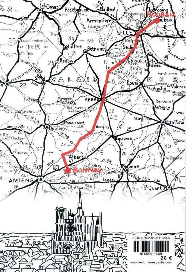 Verso de l'album Robert 1944 De Roubaix à Amiens, les derniers mois d'un résistant...
