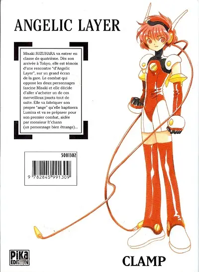 Verso de l'album Angelic Layer Combat 1