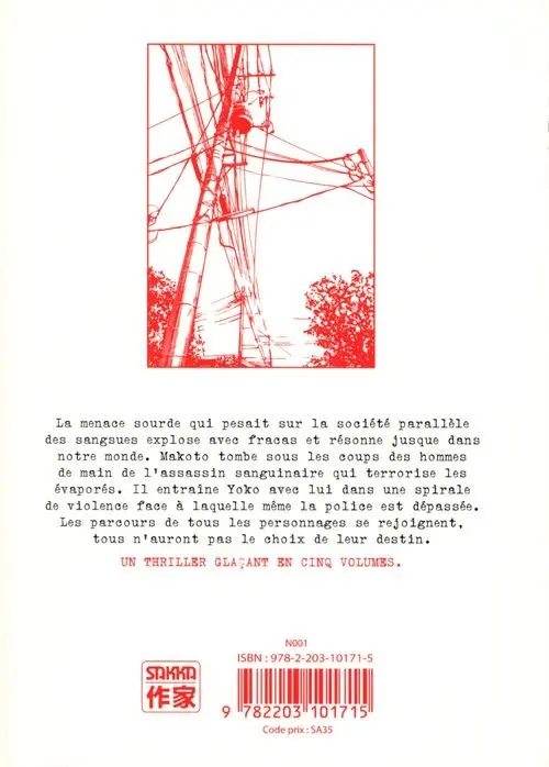 Verso de l'album Sangsues 5