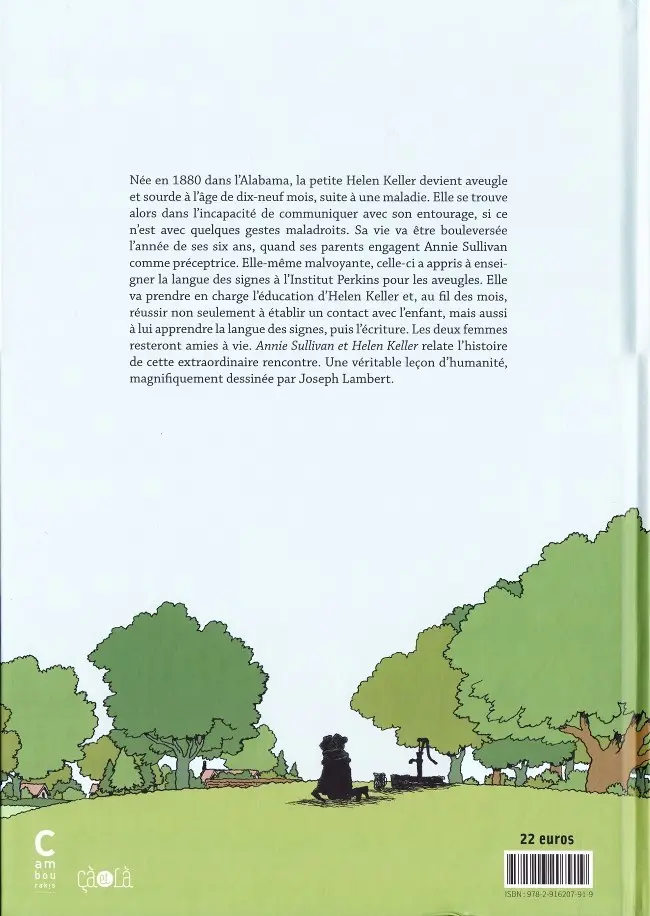 Verso de l'album Annie Sullivan & Helen Keller