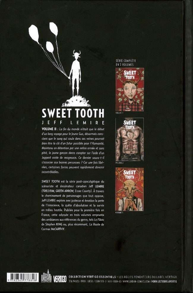 Verso de l'album Sweet Tooth Volume 2