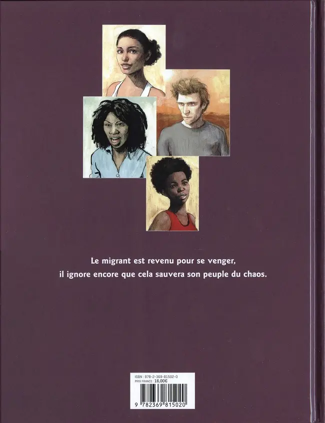 Verso de l'album Terre gâtée Tome 1 Ange, le migrant