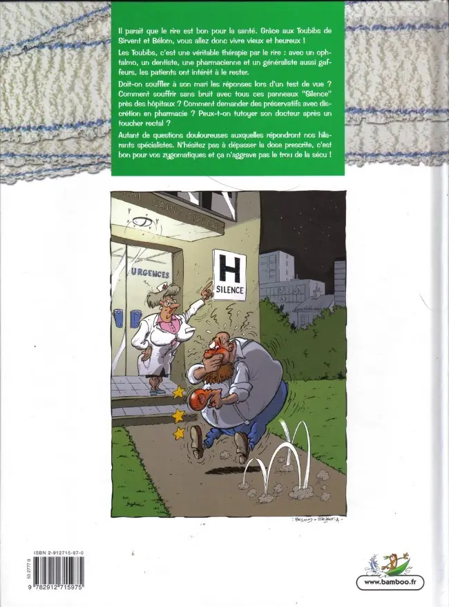 Verso de l'album Les Toubibs Tome 1 C'est grave, docteur ?