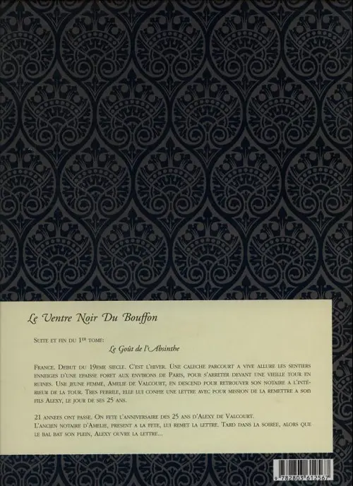 Verso de l'album Valcourt Tome 2 Le ventre noir du Bouffon