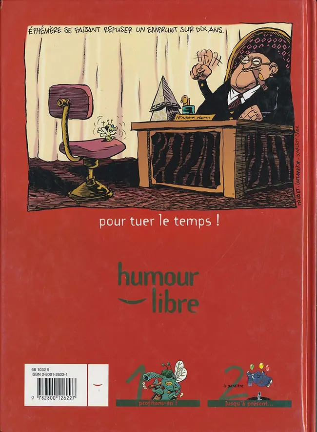Verso de l'album La Vie est courte Tome 1 Profitons-en !