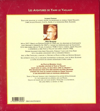 Verso de l'album Yann le Vaillant Tome 1 Au pays du bouddha vivant