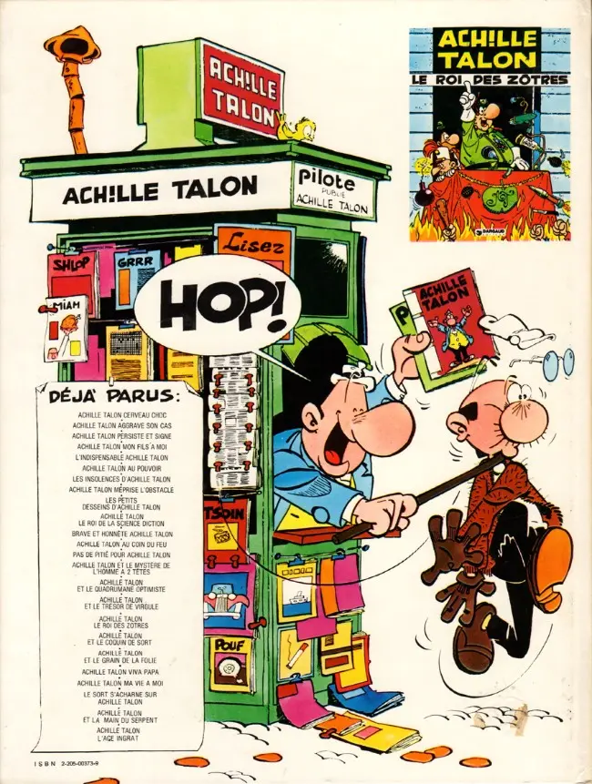 Verso de l'album Achille Talon Tome 3 Achille Talon persiste et signe !