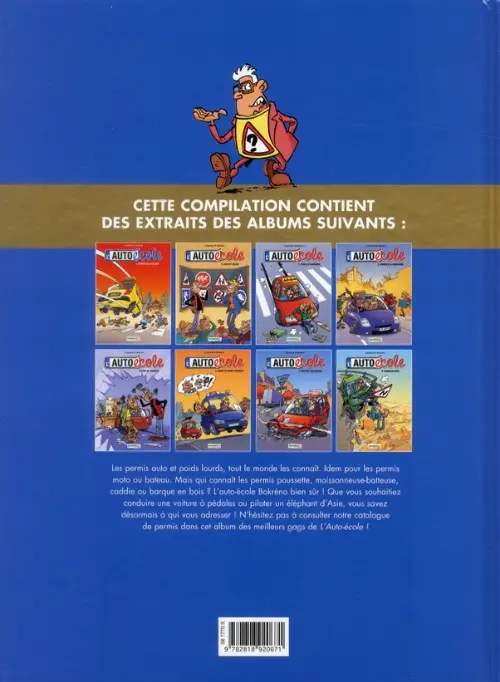 Verso de l'album L'Auto école Le code de la route