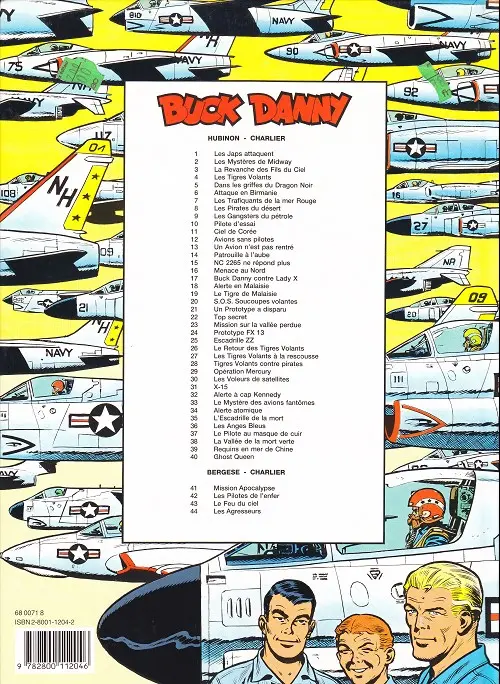Verso de l'album Buck Danny Tome 8 Les pirates du désert