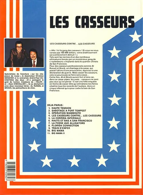 Verso de l'album Les Casseurs Tome 4 Les casseurs contre...les casseurs