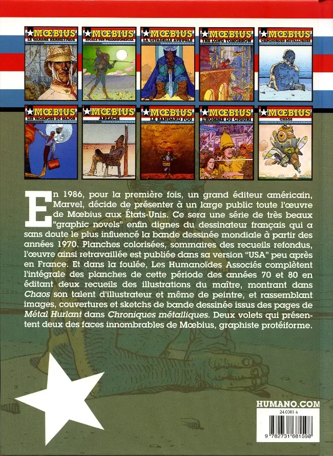 Verso de l'album Chroniques métalliques