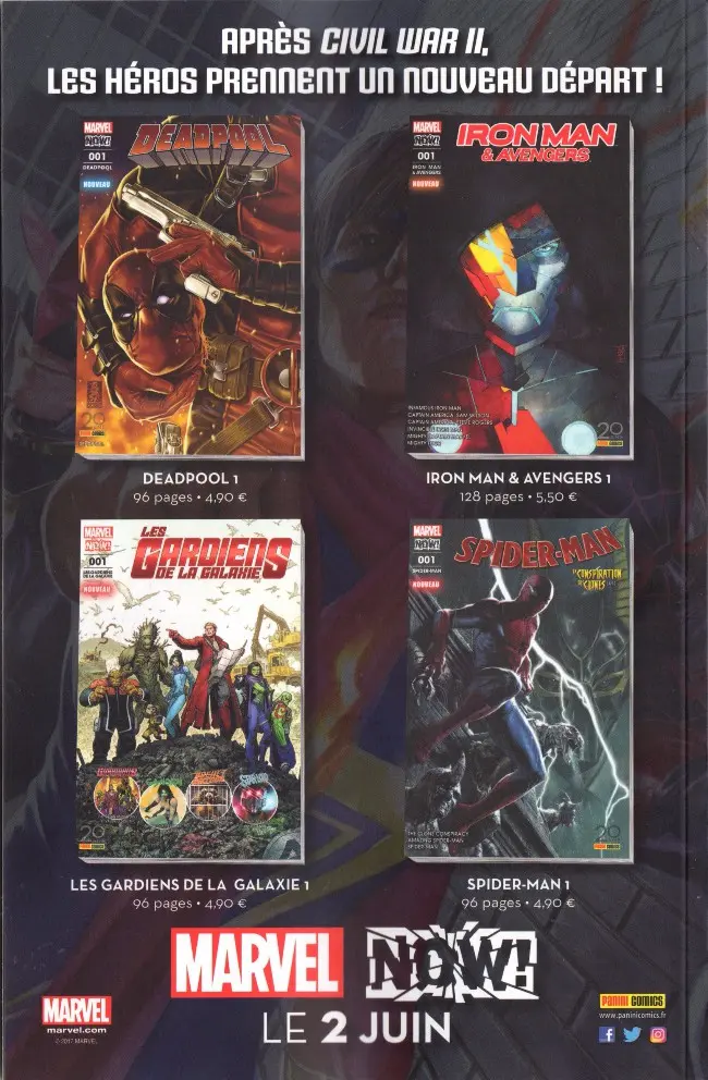Verso de l'album Civil War II Tome 006