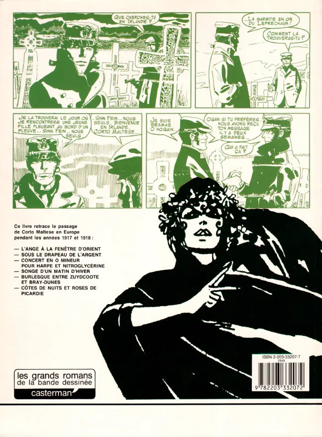 Verso de l'album Corto Maltese Tome 6 Les celtiques