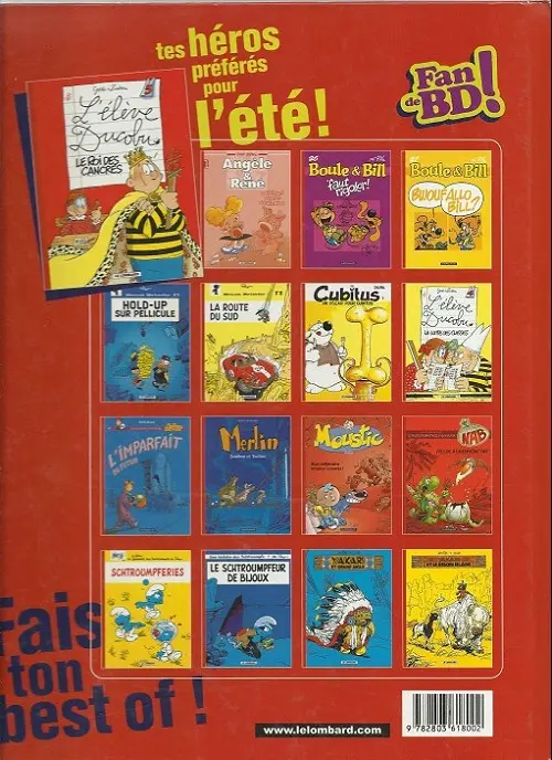 Verso de l'album L'Élève Ducobu Tome 5 Le roi des cancres