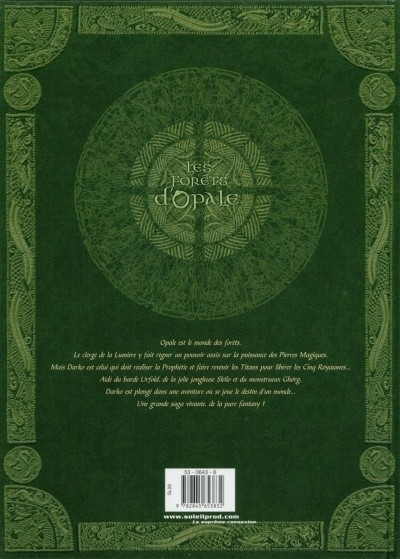Verso de l'album Les Forêts d'Opale Tome 3 La cicatrice verte