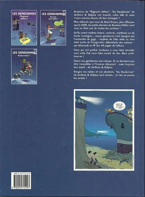 Verso de l'album Les Gendarmes Tome 3 Radar-dare !
