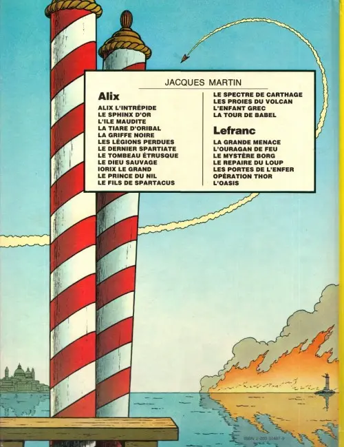 Verso de l'album Lefranc Tome 7 L'oasis